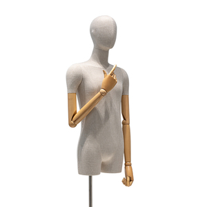 Maniquí <span class=keywords><strong>de</strong></span> lino <span class=keywords><strong>de</strong></span> alta calidad para hombre, busto <span class=keywords><strong>de</strong></span> madera, tienda <span class=keywords><strong>de</strong></span> <span class=keywords><strong>ropa</strong></span>, exhibición <span class=keywords><strong>de</strong></span> cuerpo - Product Image 6