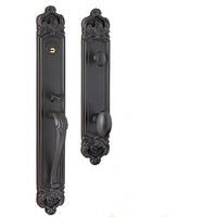 Cerradura de puerta de manija atmosférica simple de estilo europeo Cerradura de puerta de entrada de Villa de lujo de latón