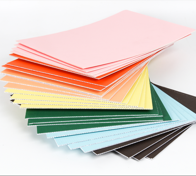 3 Layer 80/100/120 GSM E/F Flute Customize Color  Corrugated Paper Sheets for Inner Support of Cosmetic Box