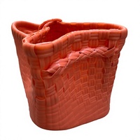 Sac fourre-tout tissé en plastique pêche fait main, écologique, réutilisable, pour marché, courses, plage, durable, personnalisé, sac à bandoulière d'été