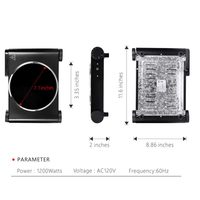 Poêle à infrarouge multifonctionnelle pour la cuisine en verre Cuisinière électrique en céramique Brûleur Table de cuisson Radiant Cooker Induction Cooking Heating