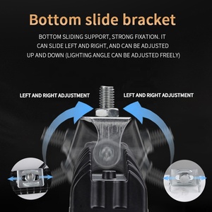 RUTENSE Factory 6 Inch <strong>Led</strong> Work <strong>Lamp</strong> 48W Car <strong>Led</strong> Lights Working Light <strong>bar</strong> Spotlight Auto White Car Light <strong>Double</strong> Blue Flashes - Product Image 2