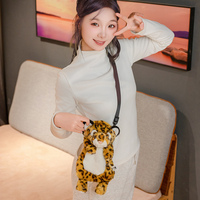 Tigre Lion Koala raton laveur en peluche sac à dos Kawaii mignon dessin animé Animal sac à dos en peluche sac en peluche jouet