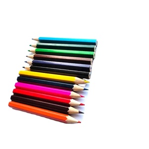 Paquet de 12 pièces Offre Spéciale <span class=keywords><strong>pas</strong></span> <span class=keywords><strong>cher</strong></span> prix Soft Core papeterie articles 3.5 ''court Mini école promotionnelle enfants ensemble de crayons de couleur - Product Image 6