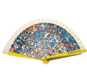 Custom Plastic Printing Folding Hand Fans for Wedding Souvenirs