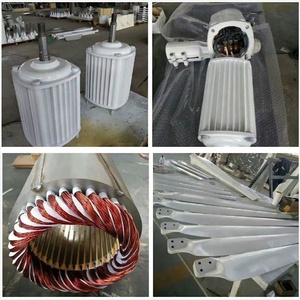 เครื่องกำเนิดไฟฟ้าพลังงานลมสำหรับใช้ในบ้าน 5KW พร้อมใบพัดไฟเบอร์กลาสเสริมแรง 220V 240V 380V AC ราคาโรงงาน 20KW 10KW - Product Image 6