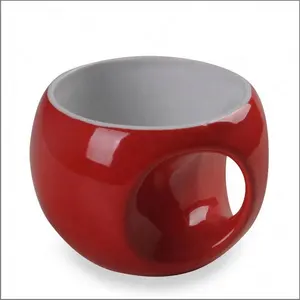 2024 Hot Yanxiang Ceramic Mug Stoneware Coffee Milk Cup Red Pottery Mug Ceramic Mug For Wedding