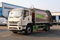 Camion à ordures compacteur Shacman 4X2 14m³ pour la collecte des déchets sur les chantiers de construction