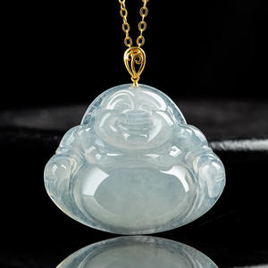 จี้พระพุทธรูปหยกธรรมชาติ ประดับทอง 18K พร้อมใบรับรองการประเมินราคา ของขวัญใบรับรองการประเมินราคา D189 - Product Image 1