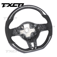 Volante de fibra de carbono para Volkswagen Polo MK5 Golf 6 Jetta MK6 R GTI Golf 5 Scirocco CC Passat Tiguan