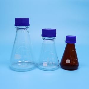 Flacons Erlenmeyer pour expériences de <span class=keywords><strong>chimie</strong></span> transparentes/ambrées de laboratoire faciles à utiliser - Product Image 5
