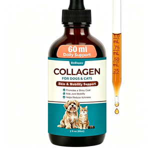 Collagen Liquid For Dogs Cats - Promotes Shiny Coat Reduces Shedding Itchiness Relief Joint Mobility Support Pet Health - Product Image 1