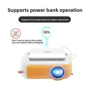 Mini vidéoprojecteur <span class=keywords><strong>LED</strong></span> CRT portable pour usage extérieur avec courte focale pour home cinéma et haut-parleurs intégrés - Product Image 2