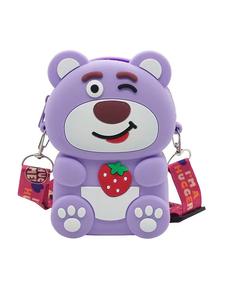 กระเป๋าใส่เหรียญสะพายไหล่ได้2024สำหรับเด็กผู้หญิงเด็กผู้ชายผู้หญิงกระเป๋าใส่เหรียญขนาดเล็กกระเป๋าซิลิโคนลายการ์ตูน - Product Image 6