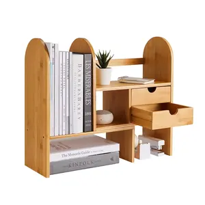Organizador de mesa personalizado, moderno, decoração de escritório e casa, estante ajustável