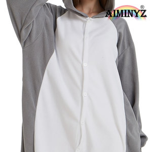 For Wholesale 2023 Plus Size Adult Pajamas Cute Animal <strong>Women</strong> Rhinoceros Gray Cosplay Costume Home <strong>Clothes</strong> <strong>Thermal</strong> Soft Warm - Product Image 5
