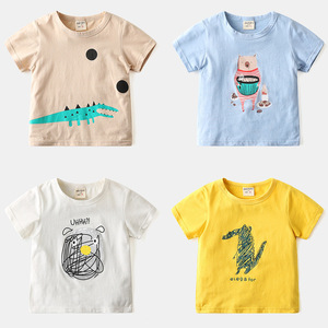 Camisas de Manga Corta de Algodón con Estampado Completo de Dibujos Animados para Niños al por Mayor de Proveedor Chino - Product Image 6