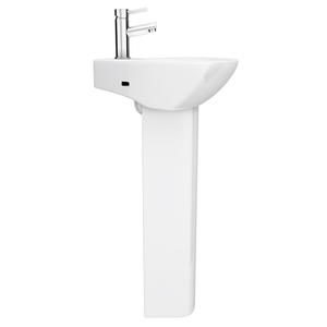 Ensemble <span class=keywords><strong>WC</strong></span> et lavabo moderne en céramique pour salle de bain, lavabo sur pied, lavabo d'angle, lavabo avec bidet - Product Image 4