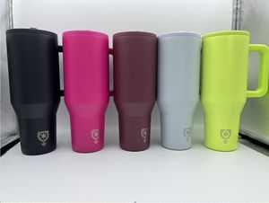 Tasse isotherme personnalisée chaud/froid 40 oz en acier inoxydable avec poignée, <span class=keywords><strong>paille</strong></span> rabattable et couvercle - Product Image 3