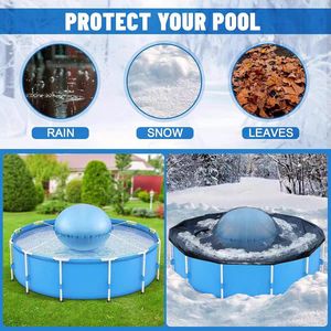Coussin de <span class=keywords><strong>piscine</strong></span> rond en PVC résistant |   Coussin d'air hivernal pour piscines hors sol |   Support flottant résistant au froid - Product Image 3