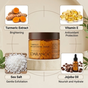 <span class=keywords><strong>Exfoliante</strong></span> Facial y Corporal <span class=keywords><strong>de</strong></span> Cúrcuma Coreana Orgánica <span class=keywords><strong>de</strong></span> Marca Privada con Ácido Kójico y Vitamina C para Blanquear la Piel - Product Image 5