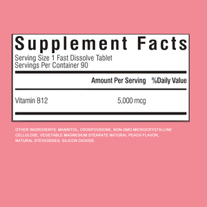 Tabletas de Vitamina B12 de Marca Privada OEM ODM, Metilcobalamina, Suplemento para el Sistema Nervioso, Energía, Sistema Inmunológico y Estado de Ánimo - Product Image 2