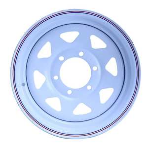 Jantes de <span class=keywords><strong>remorque</strong></span> de <span class=keywords><strong>bateau</strong></span> de camion de <span class=keywords><strong>remorque</strong></span> légères roues <span class=keywords><strong>jante</strong></span> de roue de <span class=keywords><strong>remorque</strong></span> en acier rayon blanc avec assemblage de pneu - Product Image 2