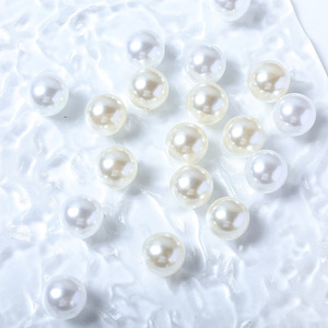 Cuentas de Perlas de Imitación ABS de 6mm/8mm/18mm para Hacer Pulseras, Cuentas Redondas Sueltas para Bisutería DIY - Product Image 4