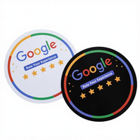 NFC Google Bewertungskarte & QR-Code Tischaufsteller Wasserdichtes Smart-Tap-to-Review-Display für Restaurants