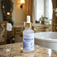 Oem marque privée sérum gluta blanchissant sérum blanchissant hydratant pour le visage éclaircissant la peau