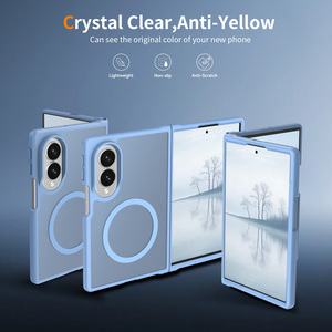Funda de Lujo para Teléfono Samsung Galaxy Z Fold 8, Magnética, Suave, Mate, Transparente, Resistente a Golpes, Protección de PC Rígida - Product Image 4