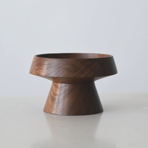 Cuenco de Pedestal de madera Exhibición rústica Cuencos <span class=keywords><strong>Koben</strong></span> elevados de frutas de madera natural Cuenco de soporte elevado de madera hecho a mano - Product Image 5