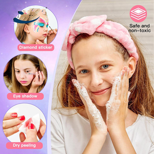 Kit de Maquillaje Lavable con Espejo, No Tóxico, Maquillaje de Juguete Realista para Niñas Pequeñas, Princesas, Cosméticos, Juguetes para Niñas, Kit de Maquillaje Infantil - Product Image 2