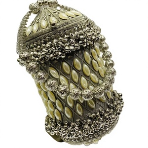 Handmade Designer Metal <b>Clutch</b> Bag Craftstages International Multi Color Ladies Exclusive Evening Party Pattern Purse <b>Wedding</b> - Product Image 1