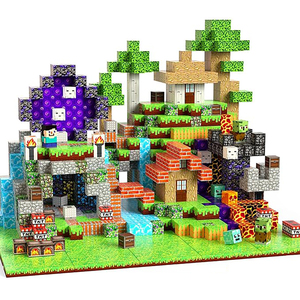 300 chiếc khối xây dựng từ tính hình lâu đài rừng lớn-Đồ chơi từ tính tự chế phù hợp cho trẻ em - Product Image 5