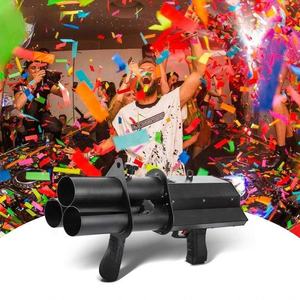 3 Shot Stage <span class=keywords><strong>Confetti</strong></span> Machine Alumínio Elétrico Casamento <span class=keywords><strong>Confetti</strong></span> Cannon Shooter - Product Image 2