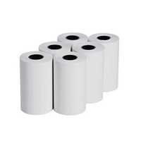 Rollo de Papel Térmico Unifon de 80 mm x 57 mm, 80x70, para Caja Registradora, Capa Única, 100% Pulpa de Madera, Certificado ISO14001, Núcleo de Plástico/Papel