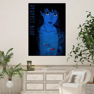 애니메이션 애니메이션 퍼펙트 블루 포스터 인쇄 벽 스티커 그림 침실 거실 장식 사무실 홈 자체 접착