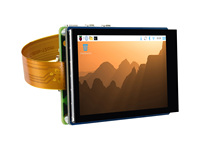 Pantalla Táctil Capacitiva DSI Waveshare de 3.5 Pulgadas, Táctil de 5 Puntos, 480x800 Píxeles, Panel IPS, Interfaz I2C, Ángulo de Visión de 170°