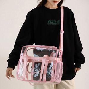 กระเป๋าโท้ทพีวีซีพิมพ์โลโก้ตามสั่ง น้ำหนักเบา สำหรับเดินทางกลางแจ้ง ว่ายน้ำ ใส่ของได้เยอะ กันน้ำ - Product Image 5