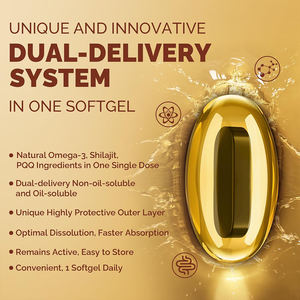 Soutien OEM/ODM – Nouvelle Formule : Huile de Poisson Oméga-3 Bio Naturelle COQ10 pour la Santé Cardiaque et Cérébrale des Adultes, Gélules Molles aux Extraits de Shilajit pour la Gestion de l'Énergie - Product Image 5