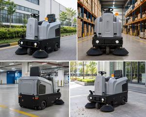 1250mm <b>Cleaning</b> Width Electric Ride-On <b>Floor</b> Sweeper for Warehouse Factory <b>Cleaning</b> - Product Image 2