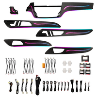 Kit d'éclairage ambiant intérieur de voiture TMPRO à motif carbone, 64 couleurs LED, pour Mercedes-Benz X166 ML/GL/GLE/GLS, accessoires de mise à niveau