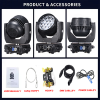 Mac Aura 19x15W RGBW 4 en 1 LED Cabeza móvil Disco Stage Light Wash Club Light para escenarios Actuaciones y aplicaciones de jardín