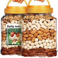 Dagelijkse gemengde noten, volledig natuurlijke notenmix, 500g blikje, gedroogd fruit voor kinderen, snack, cadeau voor het hele jaar door, uit het vasteland van China