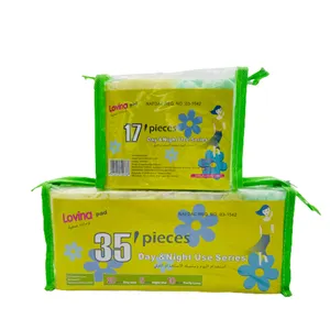 2022 Hot Selling Wholesale Portable Sanitary Pads Women's Ultra Thin High Absorption Cotton Menstrual Pad Sanitary Napkin