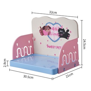 Mesa de Comedor Ajustable Antivuelco para Mascotas - Soporte para Tazones de Perros Pequeños y Gatos - Product Image 5