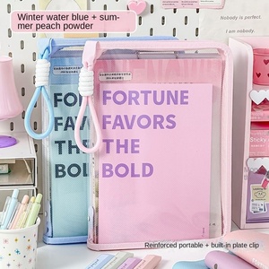 PP Zippered Transparent Hand-held <strong>Document</strong> Storage <strong>Bag</strong> for Students Tutoring &amp; Book <strong>Carrying</strong> - Product Image 2