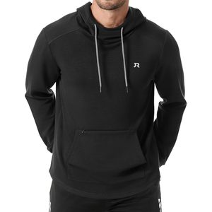 FOXA <b>Mens</b> Athletic Hoodie Solid Muscle Fit Drawstring <b>Pullover</b> Breathable French Terry Sweatshirt With Pocket - Product Image 1