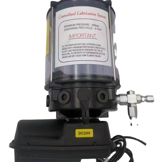 24V Sani Zoomlioon Parts Truck Grease Pump New Electric Lithium Base Lubrication Pump Domestic Substitution for Lincoln